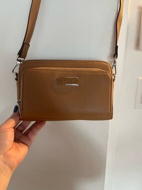 DKNY Tan Crossbody Phone Bag - Versatile Everyday Style Lambert - Ana